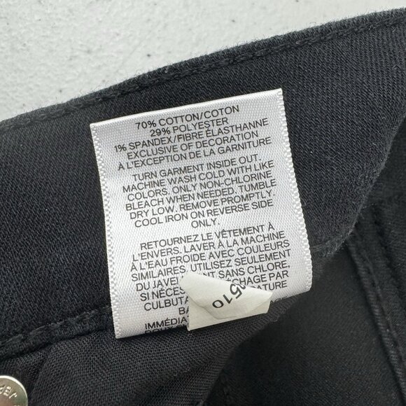 Women Express Black Jeans High Rise Ankle Studded Legging Stretch Size 0 - Picture 6 of 10